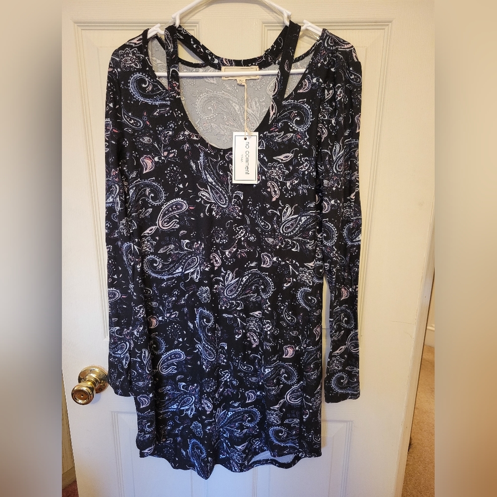 NWT No Comment Long Sleeve Dress